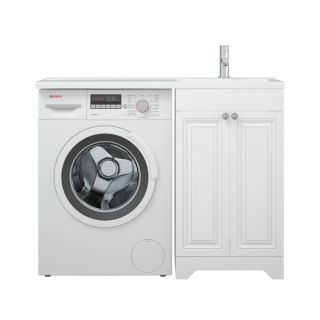 Тумба под раковину Corozo Леон SD-00000890 под стиральную машину 50см белый